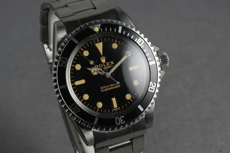 1963 Rolex Submariner 5513 Early PCG SWISS Underline Dial