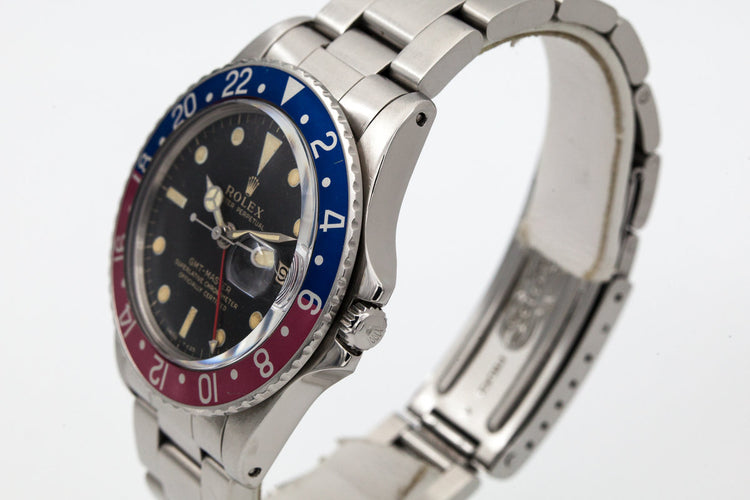 1965 Rolex GMT 1675 Glossy Gilt Dial