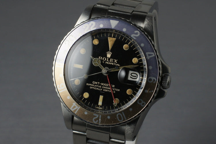1963 Rolex GMT 1675 PCG Gilt UNDERLINE