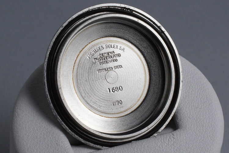 1970 Rolex Red Submariner 1680 Mark IV Dial with Box and RSC Papers