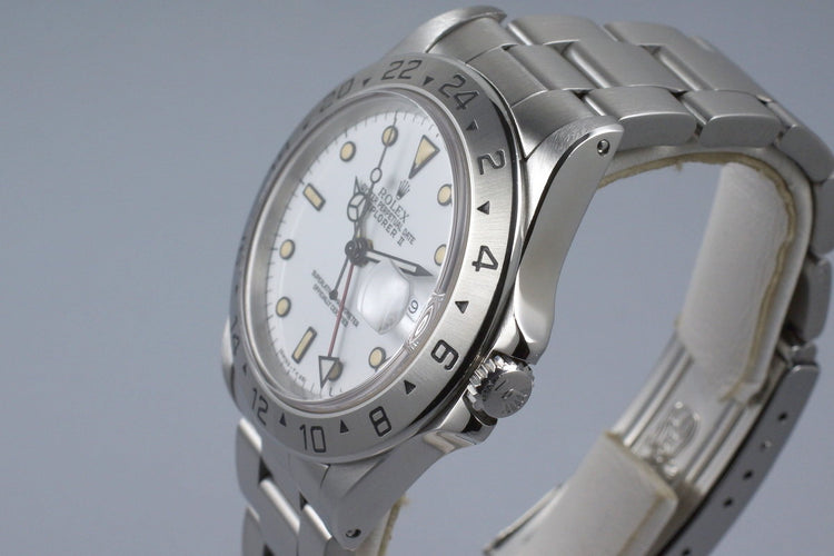 1991 Rolex Explorer II 16570 White Dial