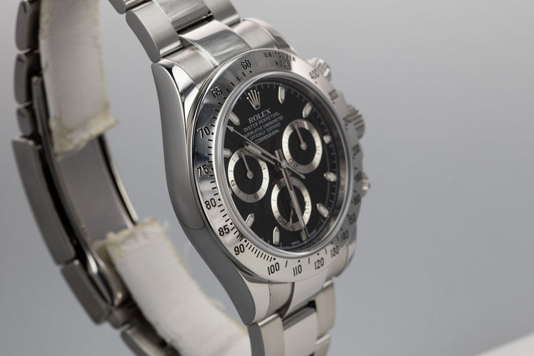 2010 Rolex Daytona 116520 Black Dial with Box and Papers