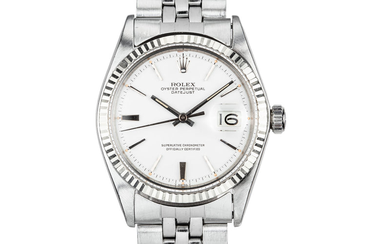 1968 Rolex DateJust 1601 White Dial