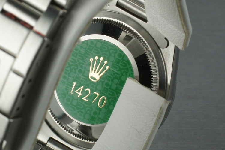 Rolex Explorer 1 14270 with box and papers