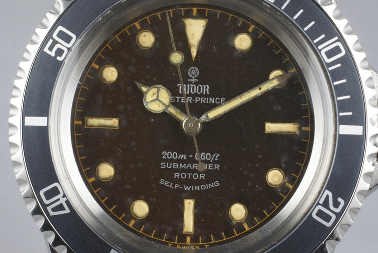 1965 Tudor Submariner 7928 Tropical Chapter Ring Dial with Box