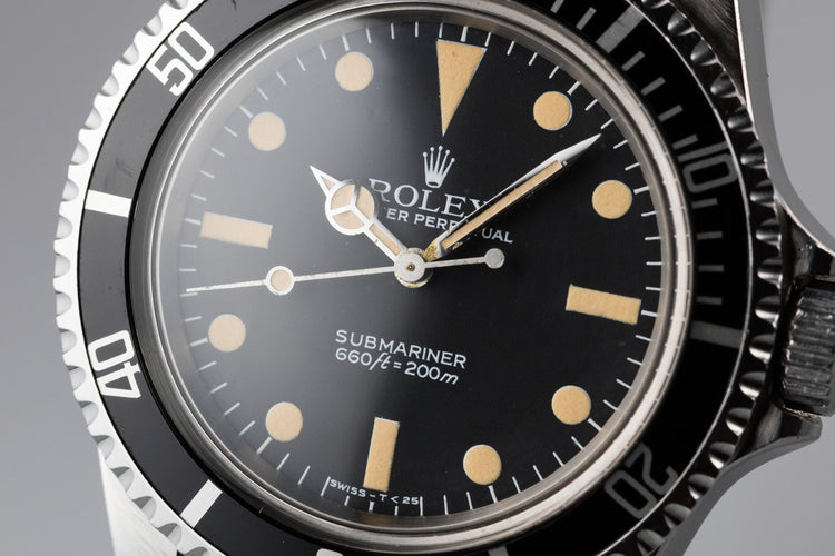 1982 Rolex Submariner 5513 with MK V Maxi Dial