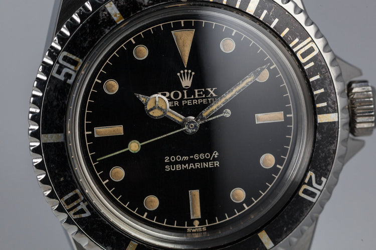 1962 Rolex Submariner 5512 with Chapter Ring Exclamation Gilt Dial