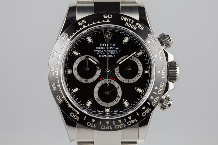 2016 Rolex Ceramic Daytona 116500LN Black Dial with Box and Papers