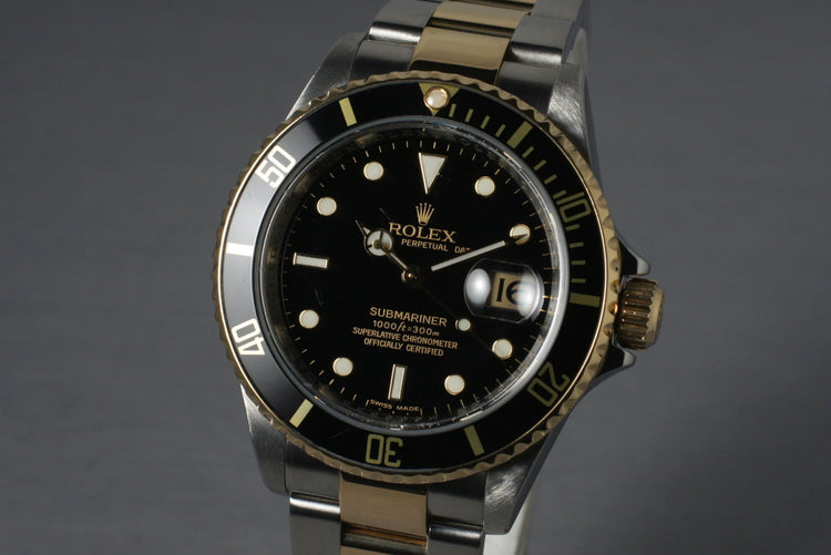 2007 Rolex Two Tone Submariner 16613LN with Box and Papers