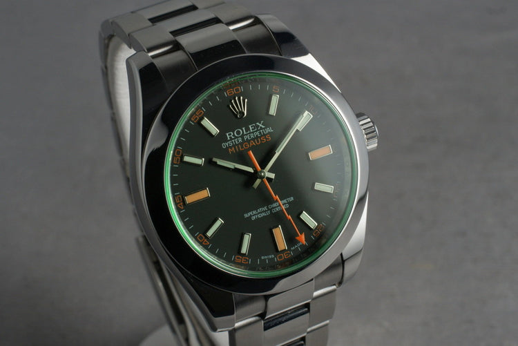 2009 Rolex Milgauss Green 116400GV