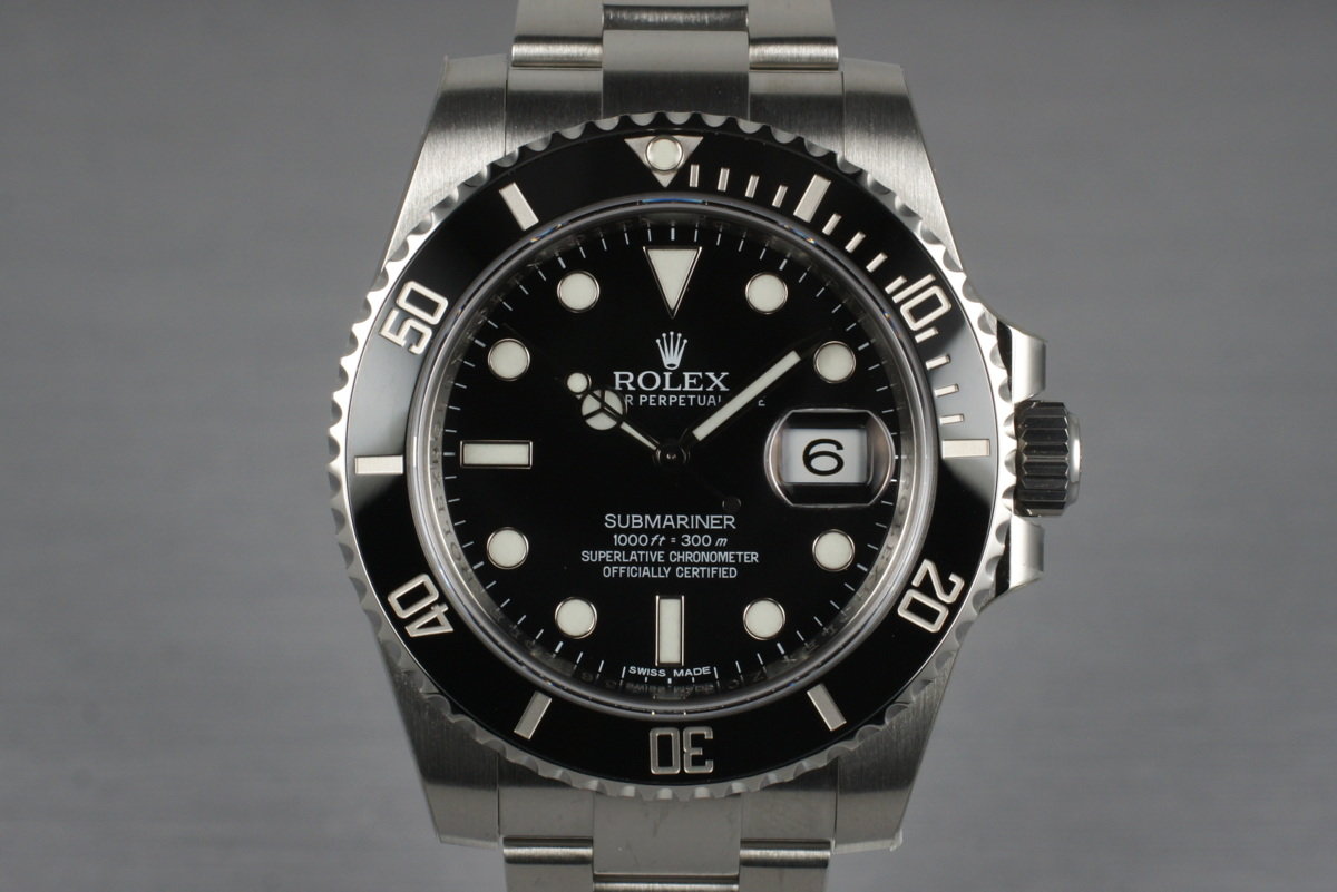 HQ Milton - 2013 Rolex Submariner Box and Papers, Inventory #3541, For