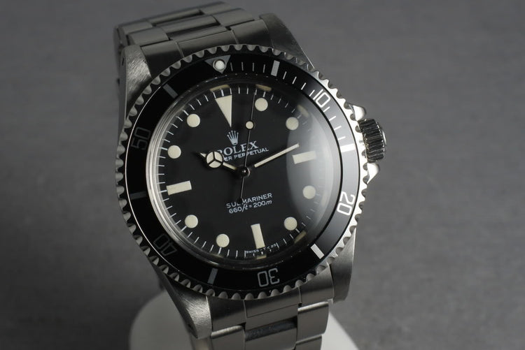 1984 Rolex Submariner 5513 with Maxi Mark V Dial with Papers
