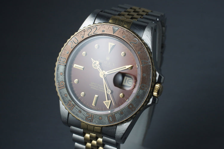 1981 Rolex Two Tone GMT 16753 Root Beer Dial