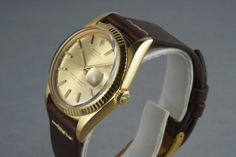 1972 Rolex Datejust 1601 18K