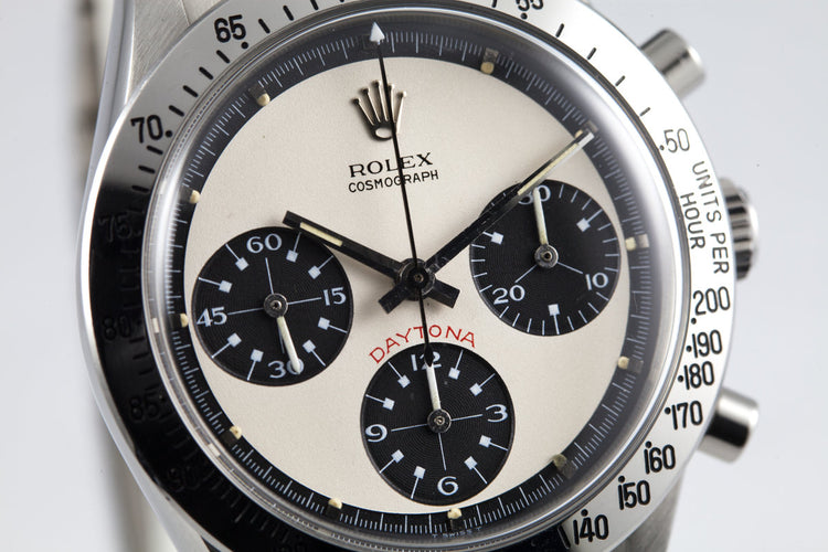 1970 Rolex Daytona 6262 with White Paul Newman Dial and Papers