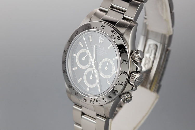 1997 Rolex Zentih Daytona 16520 Black Dial with Box and Papers