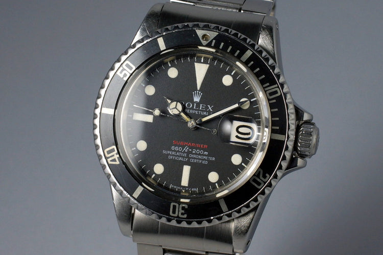 1970 Rolex Red Submariner 1680 Mark IV Dial