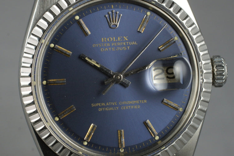 1978 Rolex Datejust 1603 with Matte Blue Sigma Dial