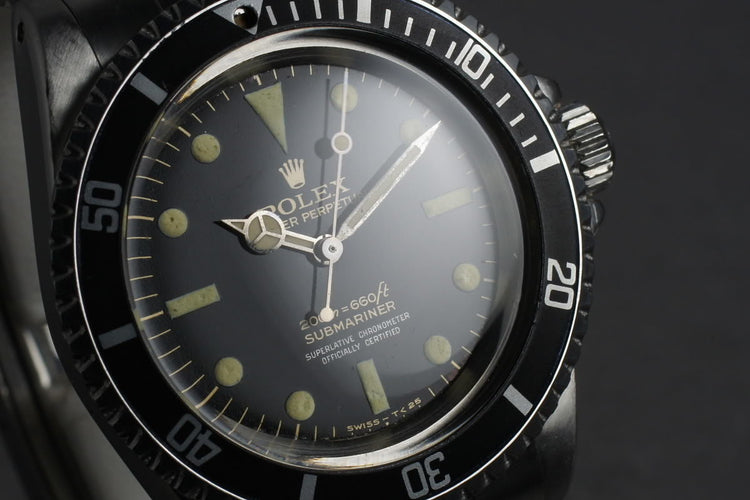 1966 Rolex Submariner 5512 with Glossy Bart Simpson Gilt Dial