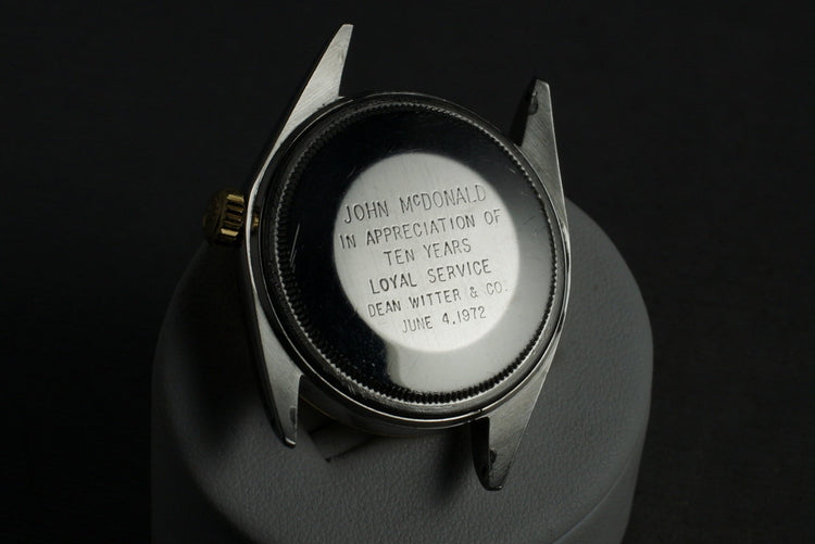 1971 Rolex Two Tone DateJust 1601 Black Dial