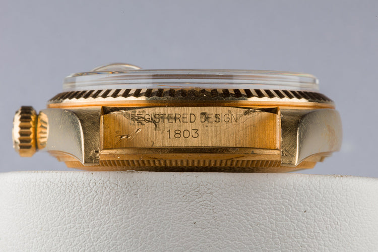 1974 Rolex 18K YG Day-Date 1803 Gold Dial