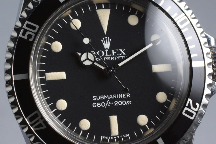 1982 Rolex Submariner 5513 Mark IV Maxi Dial