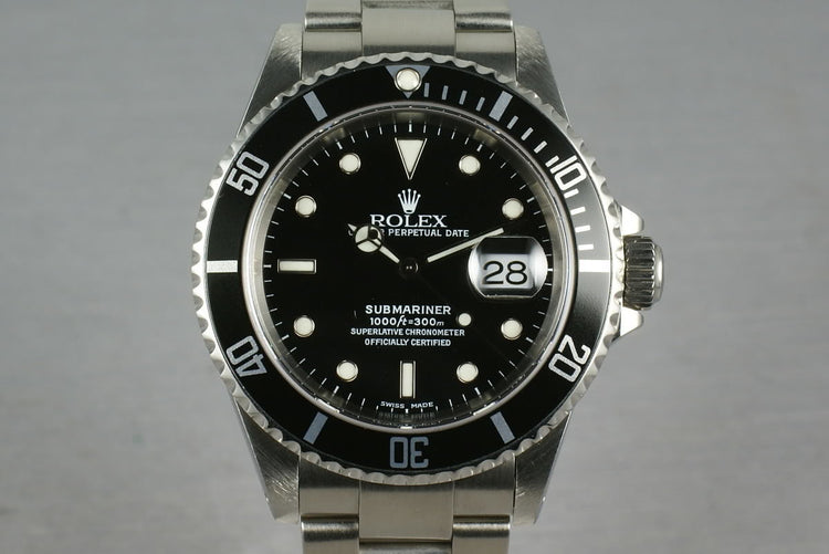 Rolex Submariner 16610 with Solid End Link Bracelet