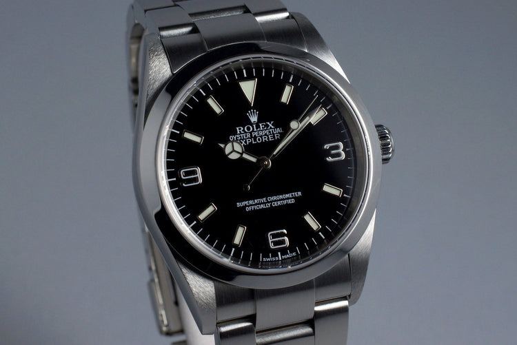 2002 Rolex Explorer 114270 with Box and Papers