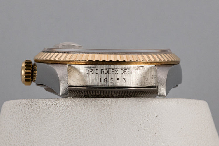 1993 Rolex Two-Tone DateJust 16233 Champagne Diamond Dial with Papers