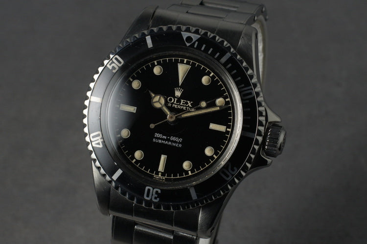 1962 Rolex Submariner 5512 PCG with Gilt Glossy Chapter Ring Dial