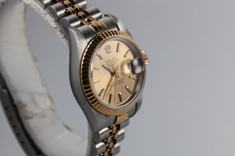 1995 Rolex Ladies Two Tone DateJust 69173 with Box and Papers