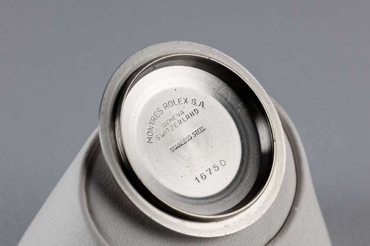 1986 Rolex GMT-Master 16750 with Black Bezel Insert