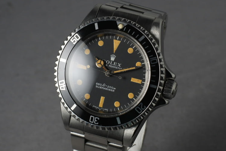 1970 Rolex Submariner 5513 with Orange Lume