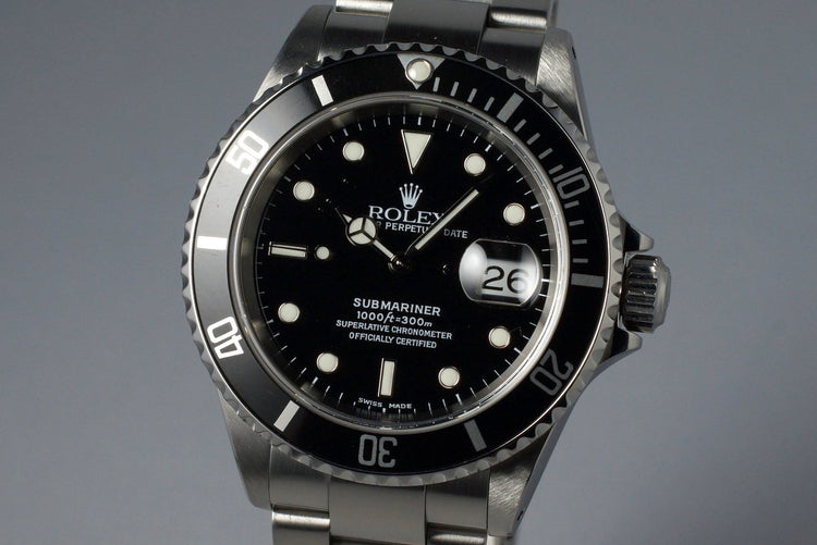 2001 Rolex Submariner 16610