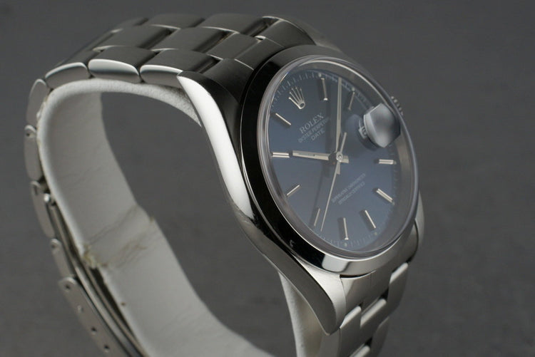 1998 Rolex Blue Dial Date Ref: 15200