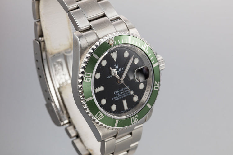 2009 Rolex Anniversary Green Submariner 16610LV