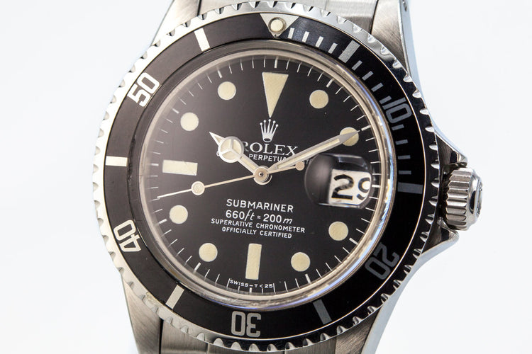 1971 Rolex Submariner 1680 with Mark 1 Dial and Box and Papers