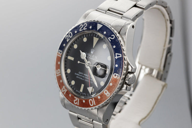 1971 Rolex GMT-Master 1675 with Faded "Pepsi" Insert