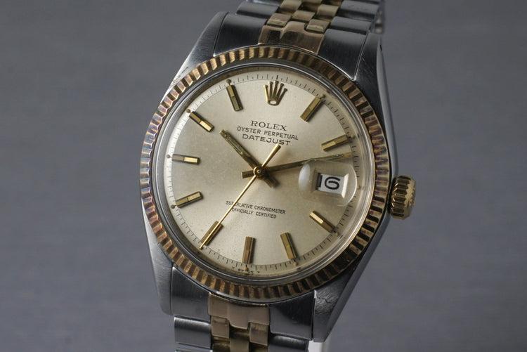 1970 Rolex Two Tone DateJust 1601 with Silver Dial