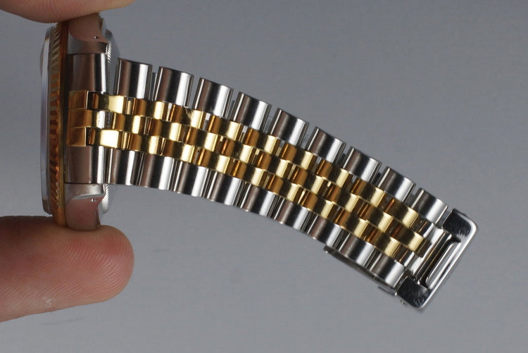 1988 Rolex Two Tone DateJust 16233 Factory Blue Vignette Diamond Dial