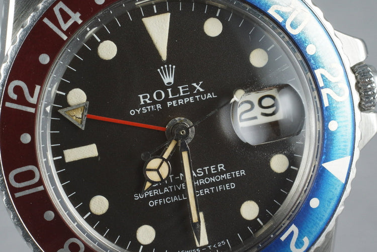1968 Rolex GMT 1675 Mark I Dial