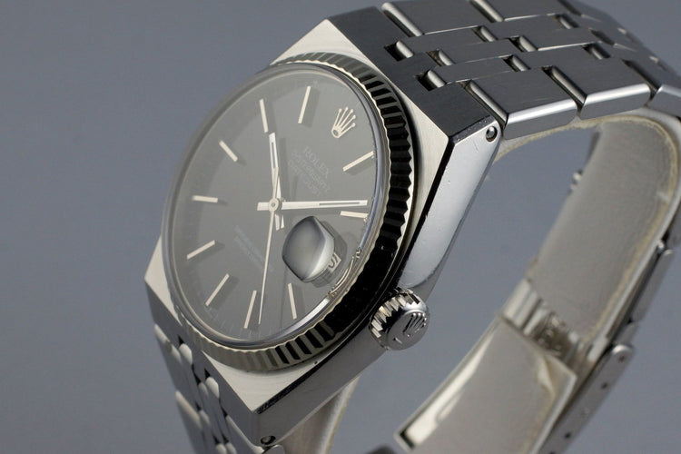 1980 Rolex OysterQuartz Datejust 17014 Black Dial