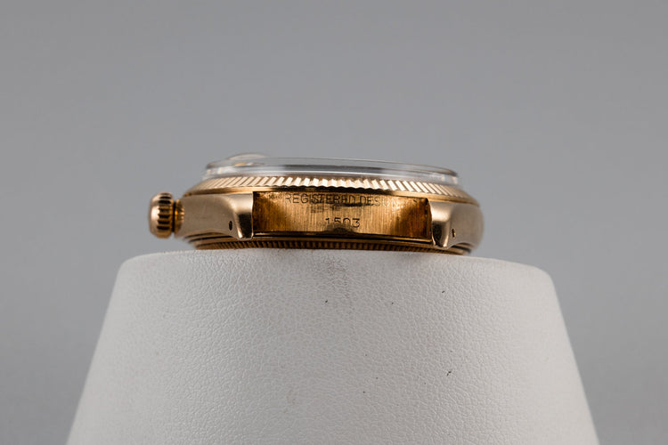1972 Rolex 18K Date 1503 with Ministry of Defense UAE Logo Dial