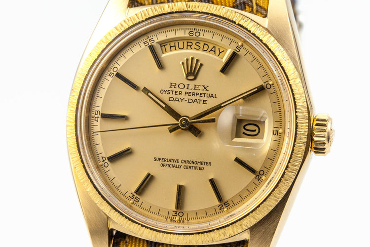 1971 Rolex YG Day-Date 1807 Matte Champagne Dial