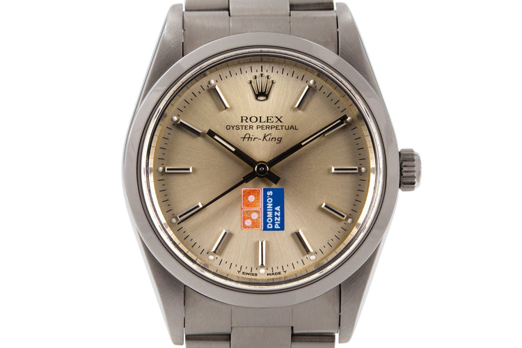 1995 Rolex Air-King 14000 Domino’s Pizza Logo Dial with Box and Papers
