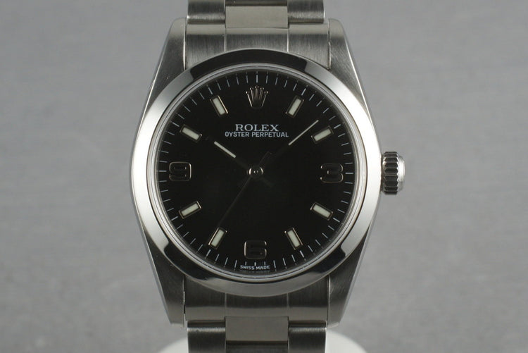 Rolex Midsize Datejust 77080 with Black Explorer Dial