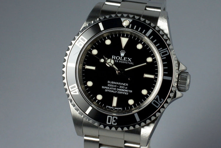 2012 Rolex Submariner 14060M 4 Line Dial