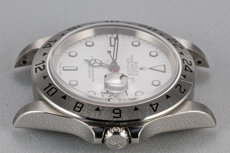 2003 Rolex Explorer II 16570 T White Dial with Box and Papers