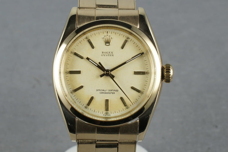 1957 Rolex Oyster 6422 with 14K Riveted Stretch Band