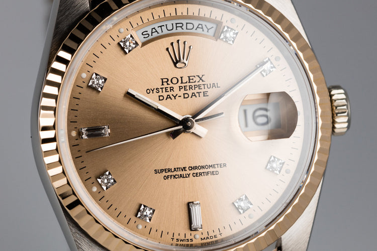 1995 Rolex Day-Date 18239B with Diamond Dial and Tridor President Bracelet